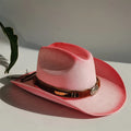 Western Straw Cowboy Hat with Turquoise Bolo Tie