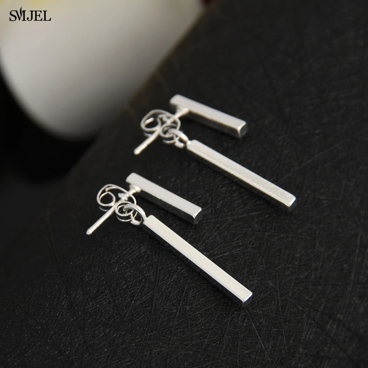 T-Bar Geometric Drop Earrings | Lead & Nickel-Free Ear Jackets for Women