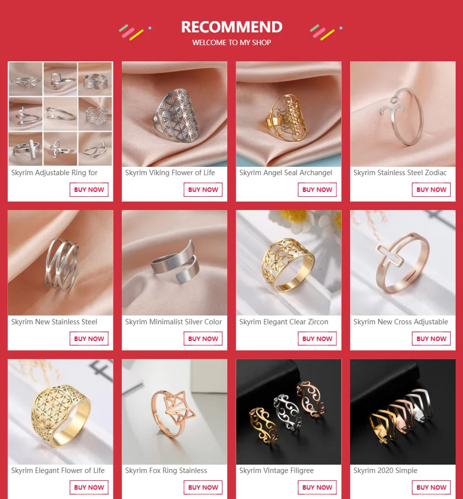 Geometric Wave Stainless Steel Ring | 18K Gold-Plated Party Ring for Women