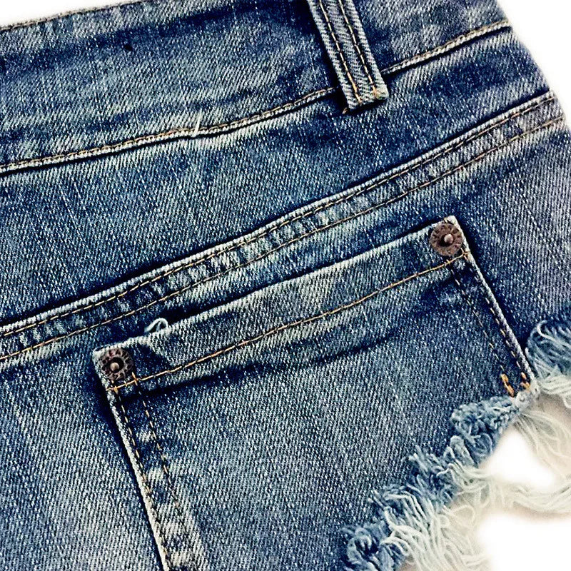 Sexy Denim Booty Shorts | Low Waist Skinny Clubwear for Women
