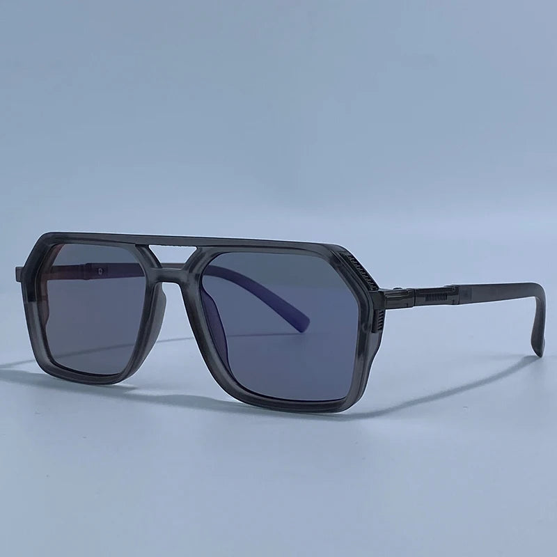 Vintage Steampunk Double Bridge Sunglasses | Polarized & Classic Shades for Women