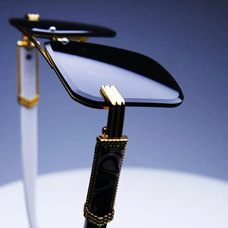 Rimless Square Sunglasses | UV400 Frameless Shades for Women & Men