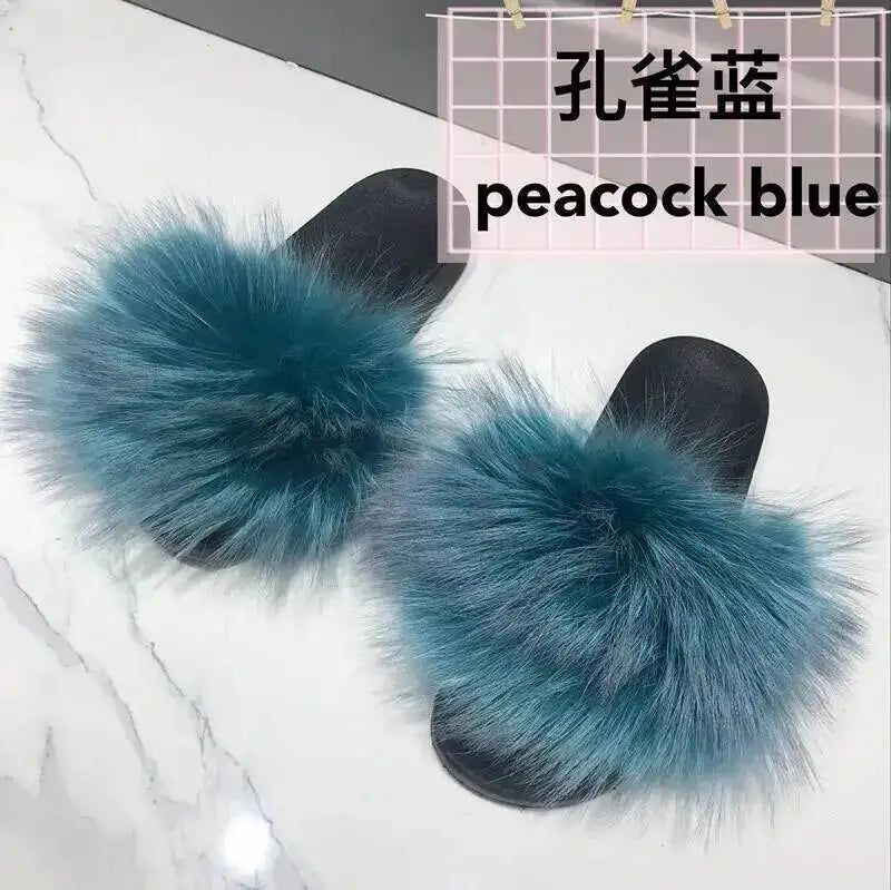 Fluffy Fur Slide Slippers