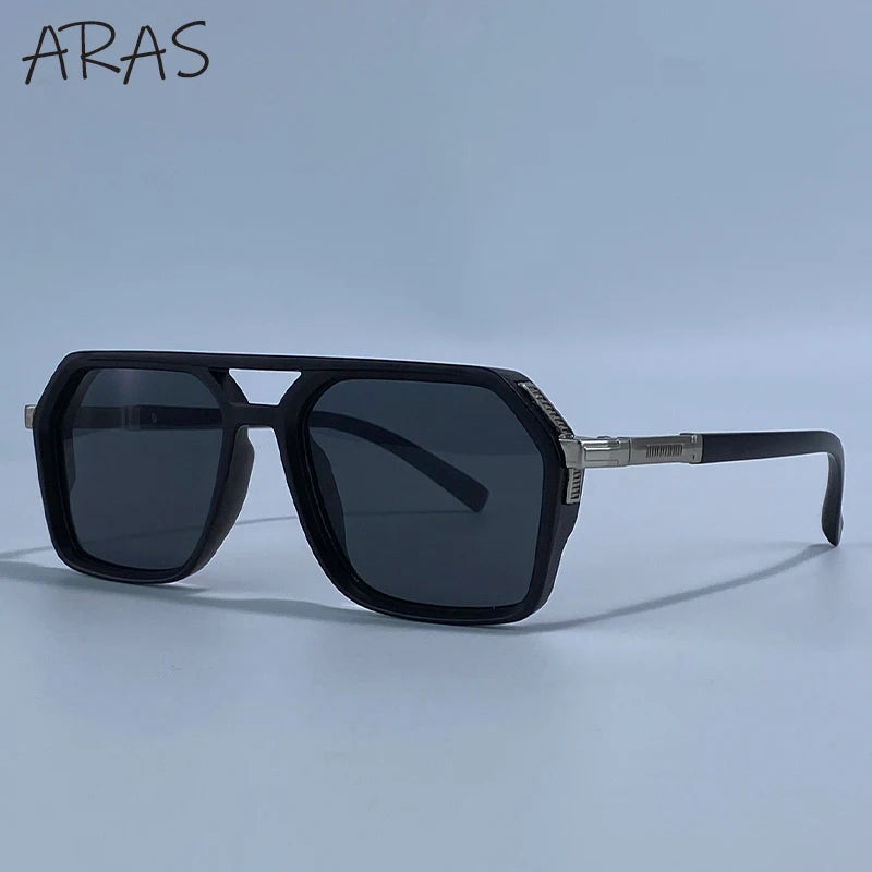 Vintage Steampunk Double Bridge Sunglasses | Polarized & Classic Shades for Women