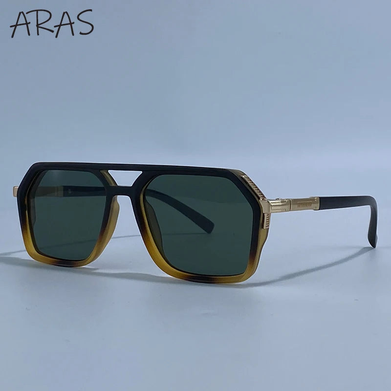Vintage Steampunk Double Bridge Sunglasses | Polarized & Classic Shades for Women