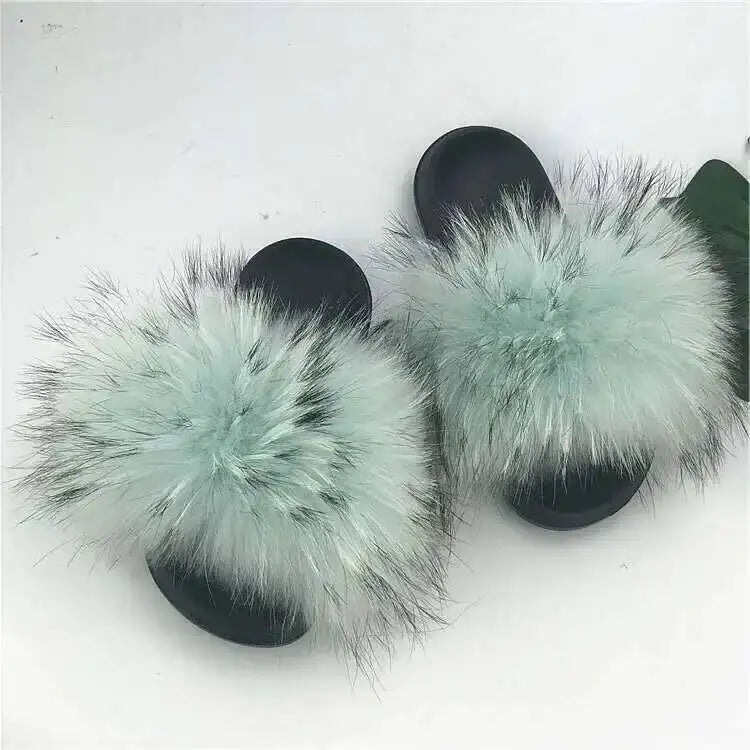 Fluffy Fur Slide Slippers