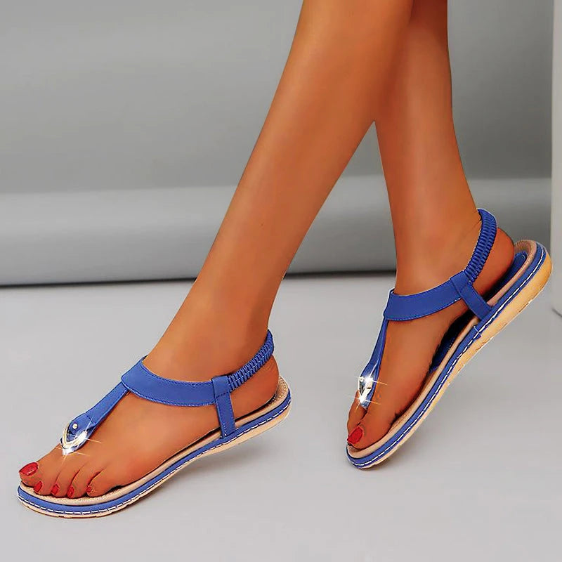 Bohemian Flat Sandals | Casual Ethnic Flip Flop Sandals for Women