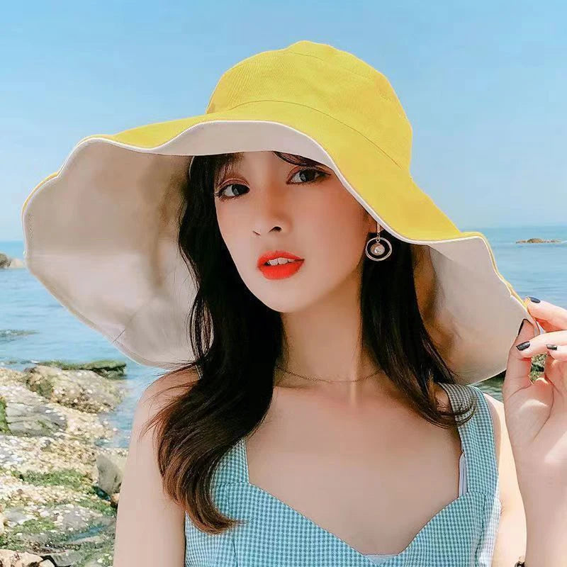Wide Brim Anti-UV Foldable Fisherman Hat