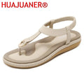 Bohemian Flat Sandals | Casual Ethnic Flip Flop Sandals for Women
