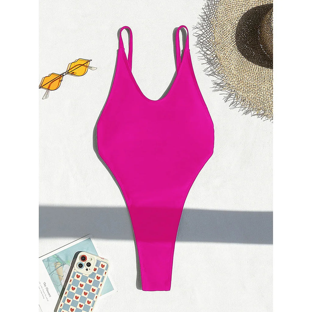 Triangle Top Monokini | Padded One-Piece Swimsuit for Women
