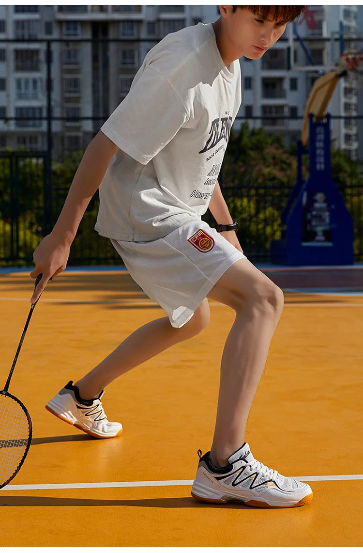 Unisex Pro Court Sneakers | Breathable Tennis & Badminton Shoes