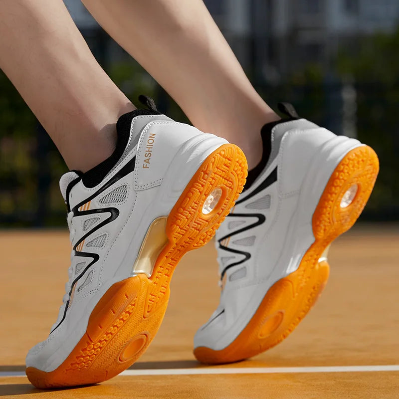 Unisex Pro Court Sneakers | Breathable Tennis & Badminton Shoes