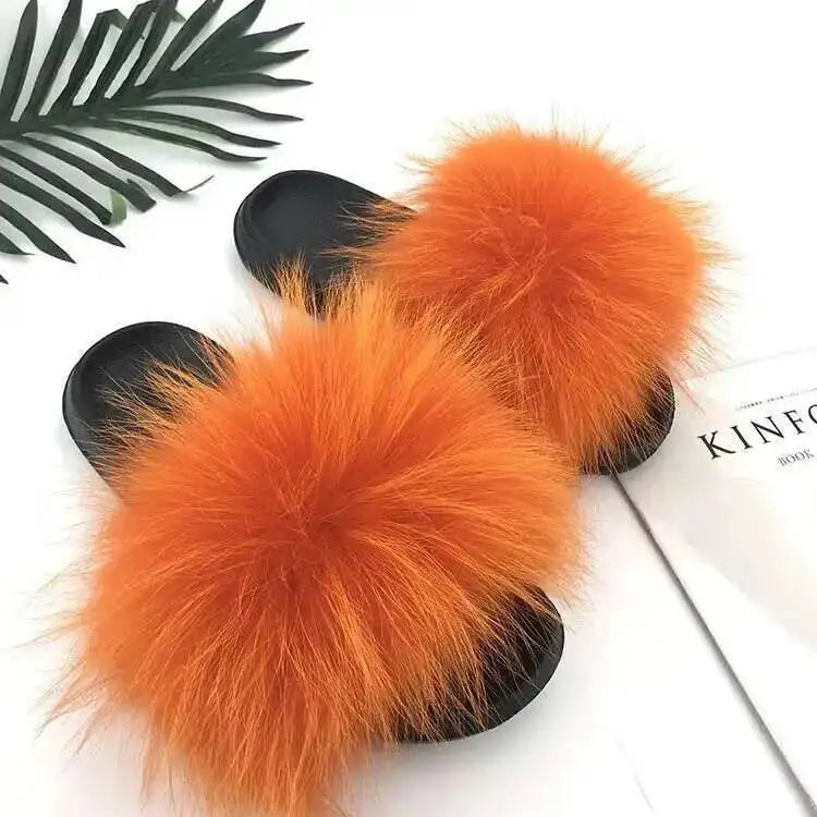 Fluffy Fur Slide Slippers