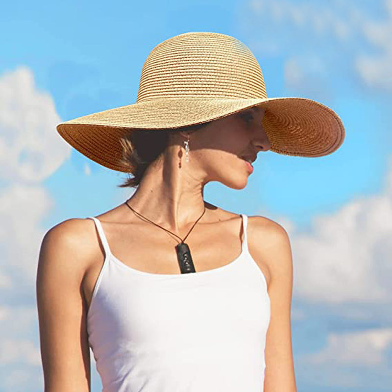 Foldable Wide Brim Straw Sun Hat