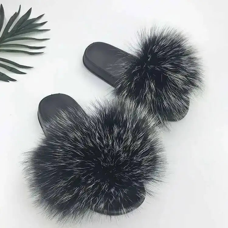 Fluffy Fur Slide Slippers