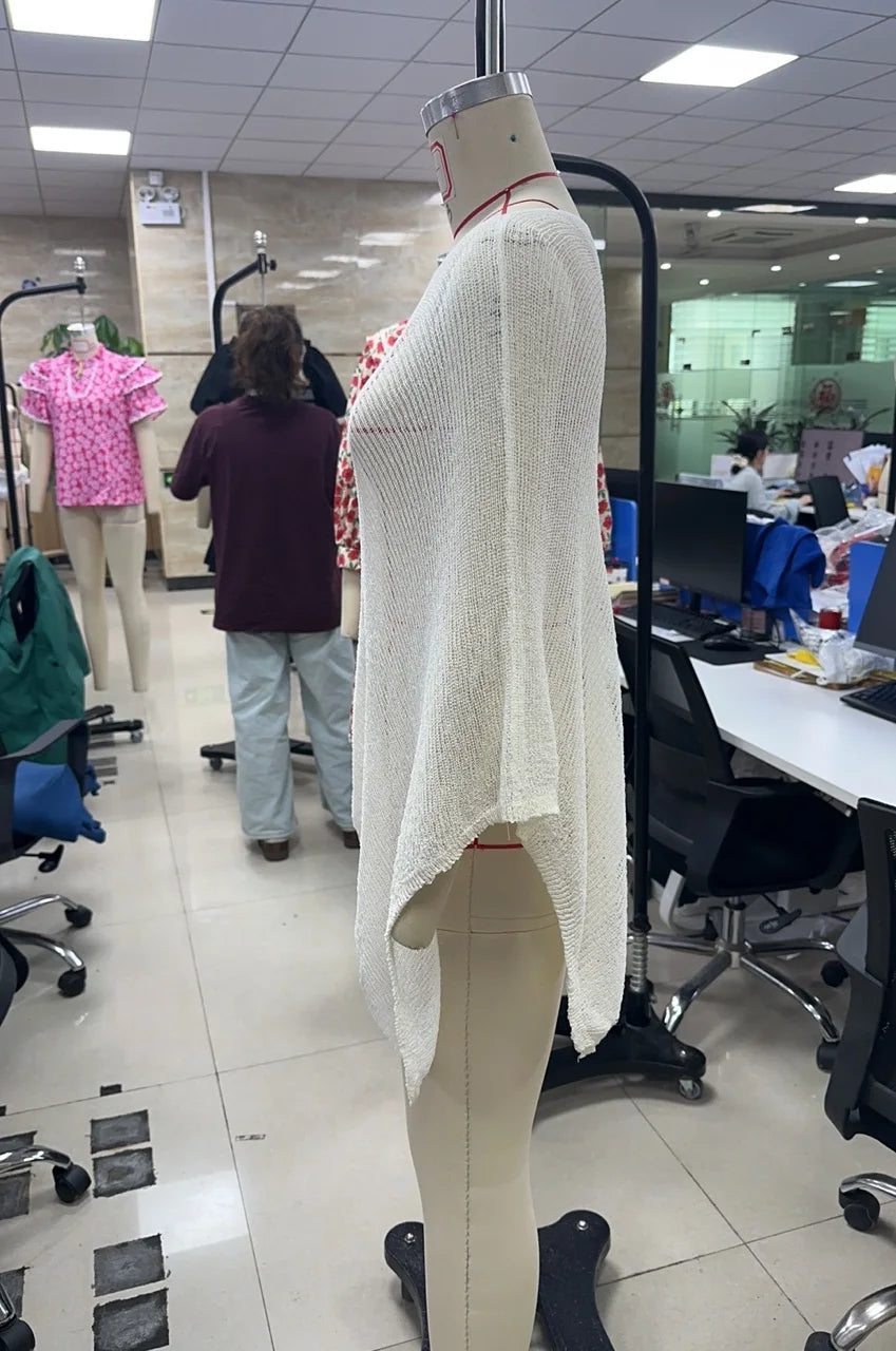 Knit Bikini Cover-Up | See-Through Beach Top for Women