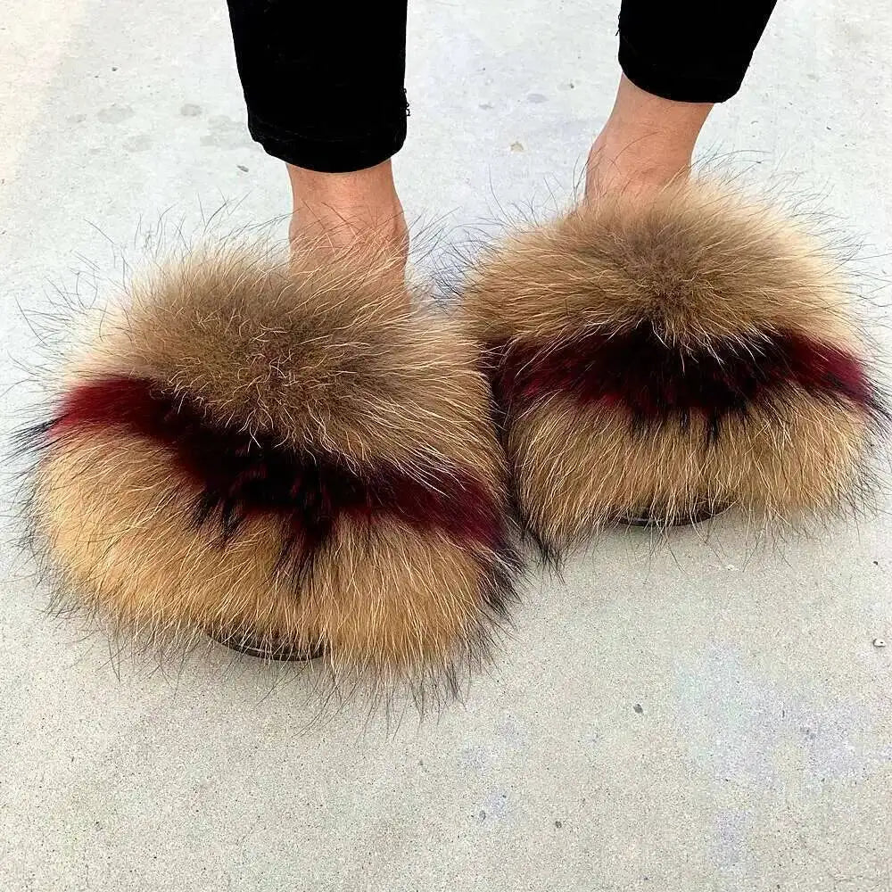 Fluffy Fur Slide Slippers