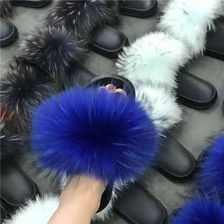 Fluffy Fur Slide Slippers