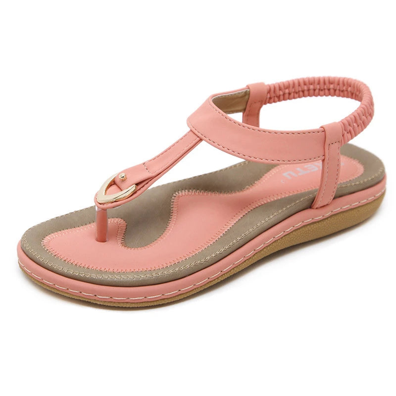 Bohemian Flat Sandals | Casual Ethnic Flip Flop Sandals for Women