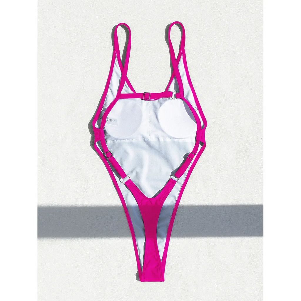 Triangle Top Monokini | Padded One-Piece Swimsuit for Women