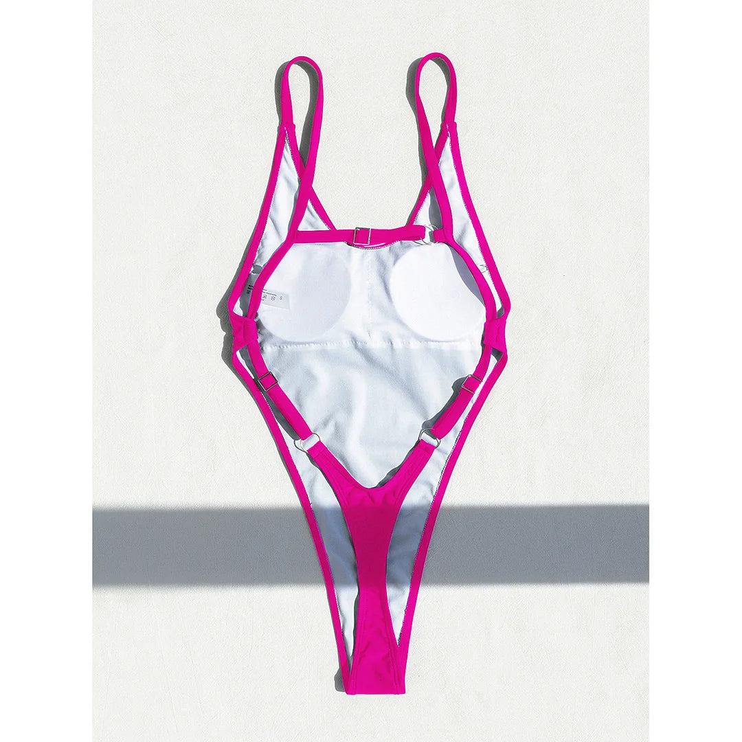 Triangle Top Monokini | Padded One-Piece Swimsuit for Women