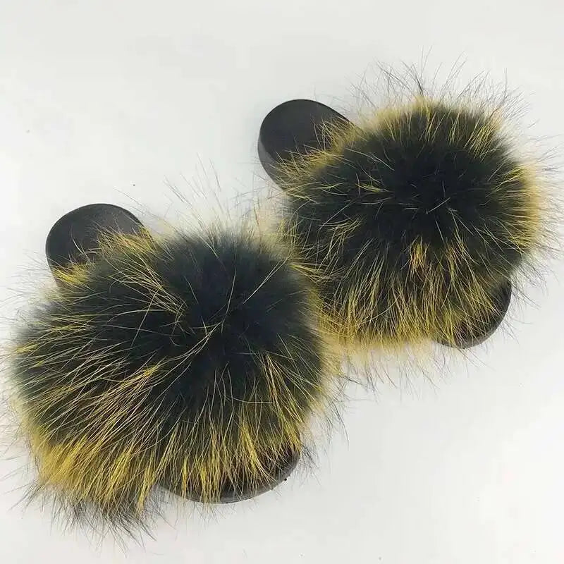 Fluffy Fur Slide Slippers