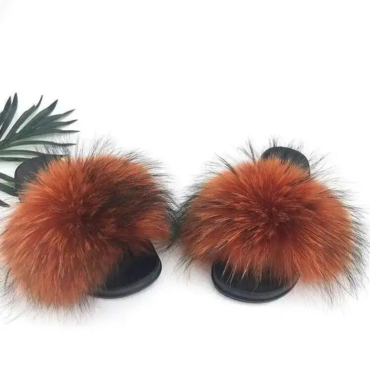 Fluffy Fur Slide Slippers