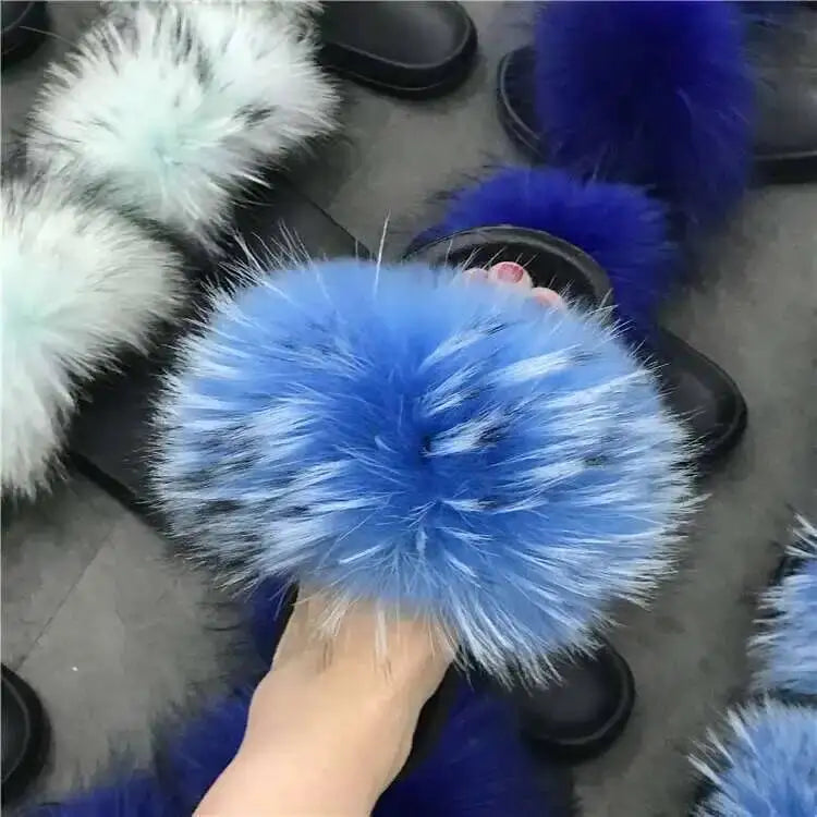 Fluffy Fur Slide Slippers