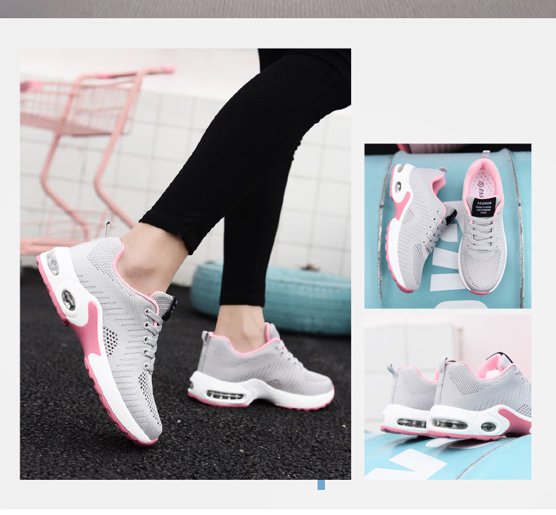 Women's Lightweight Knit Sneakers | Non-Slip Casual Lace-Up Shoes