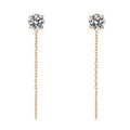 Hexagon Cut Moissanite Drop Earrings | Luxury Dangle Jewelry for Women
