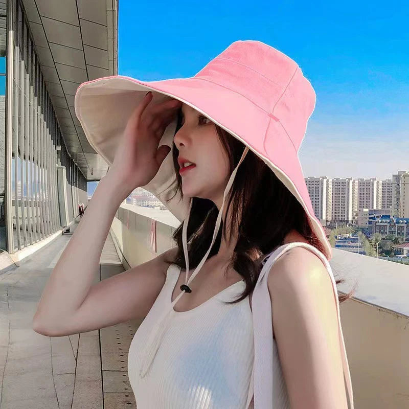 Wide Brim Anti-UV Foldable Fisherman Hat