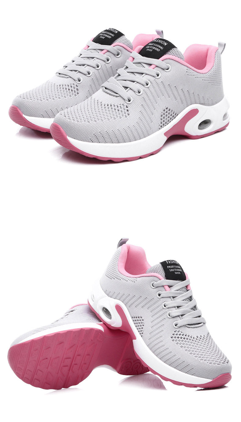 Women's Lightweight Knit Sneakers | Non-Slip Casual Lace-Up Shoes