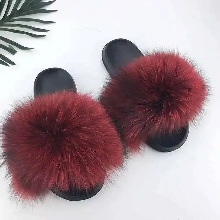 Fluffy Fur Slide Slippers