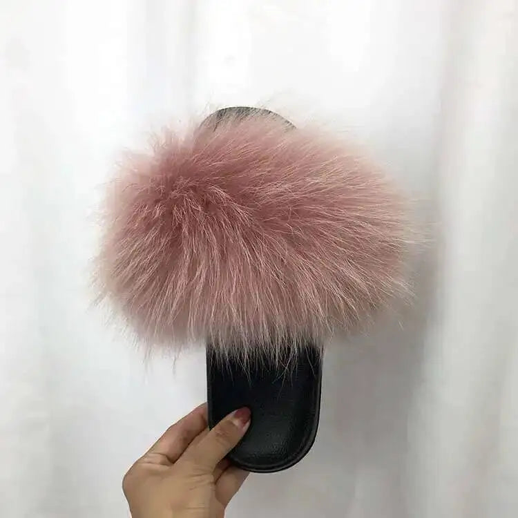 Fluffy Fur Slide Slippers