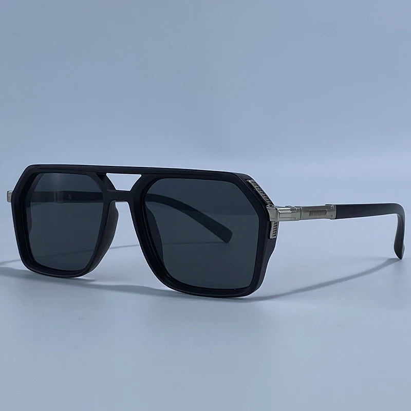 Vintage Steampunk Double Bridge Sunglasses | Polarized & Classic Shades for Women