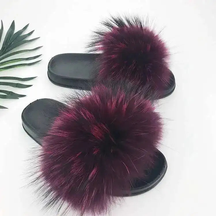 Fluffy Fur Slide Slippers