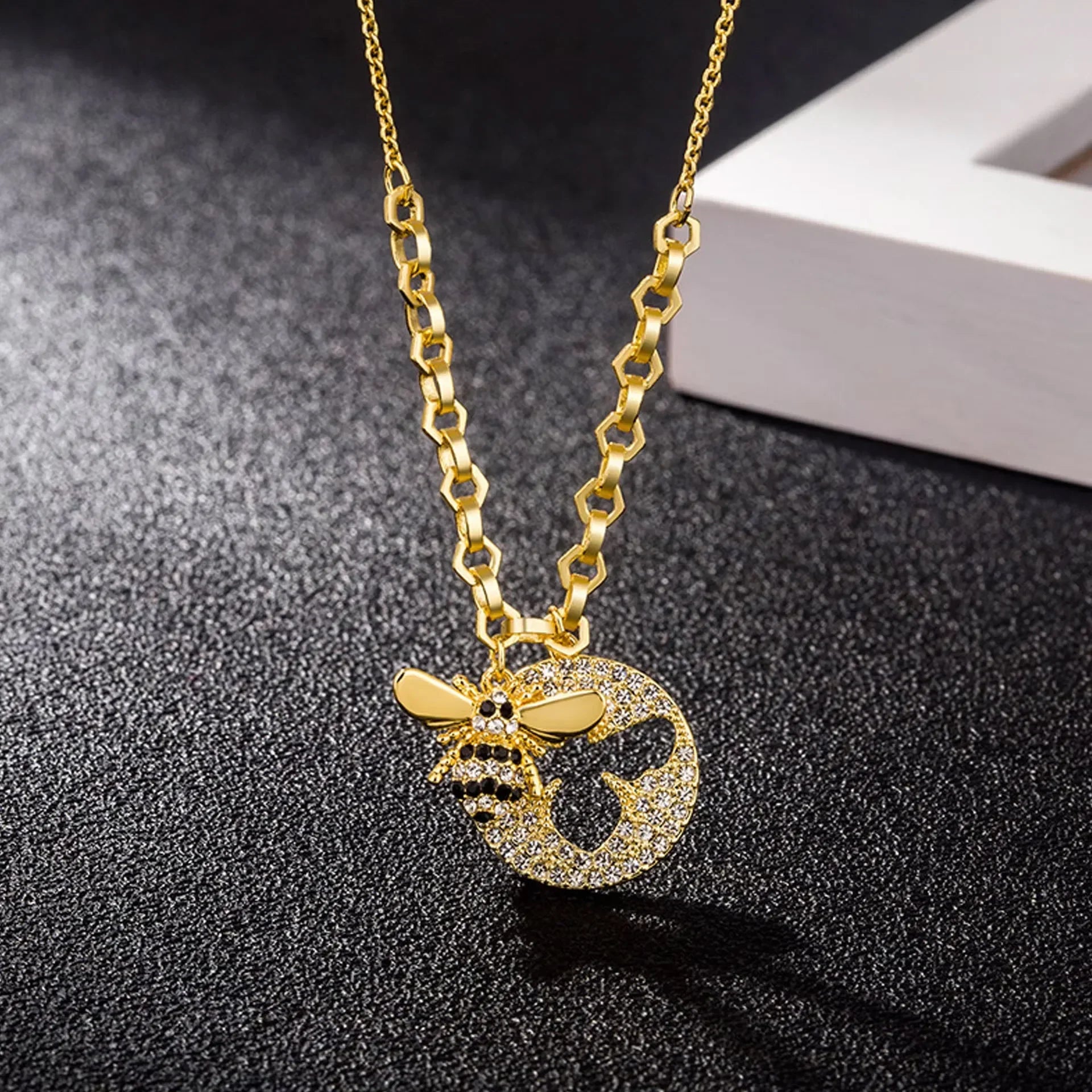 Insect Series Jewelry Set | Necklace, Earrings, Bracelet & Ring for Women