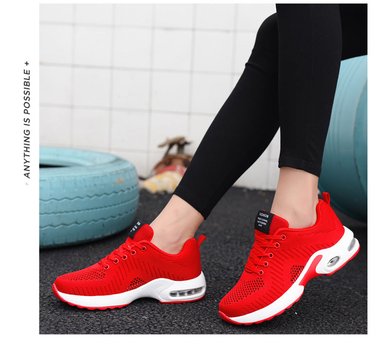 Women's Lightweight Knit Sneakers | Non-Slip Casual Lace-Up Shoes