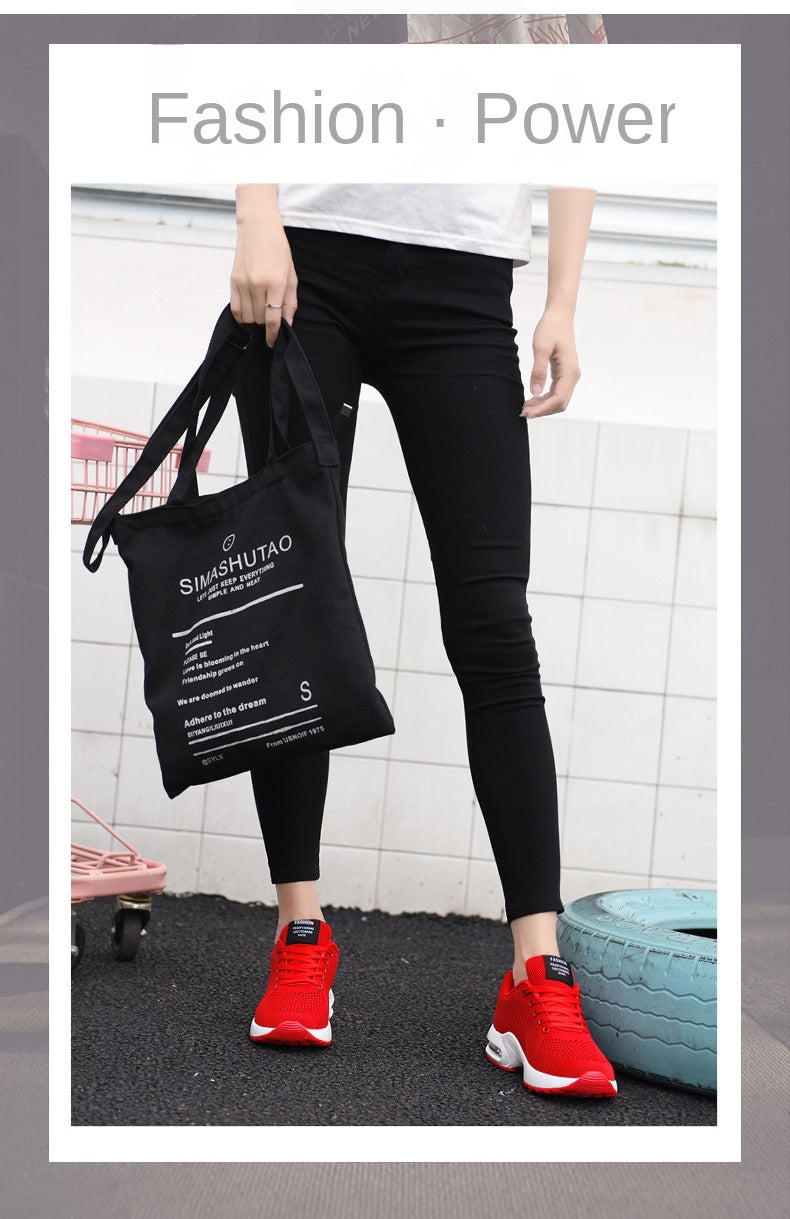 Women's Lightweight Knit Sneakers | Non-Slip Casual Lace-Up Shoes