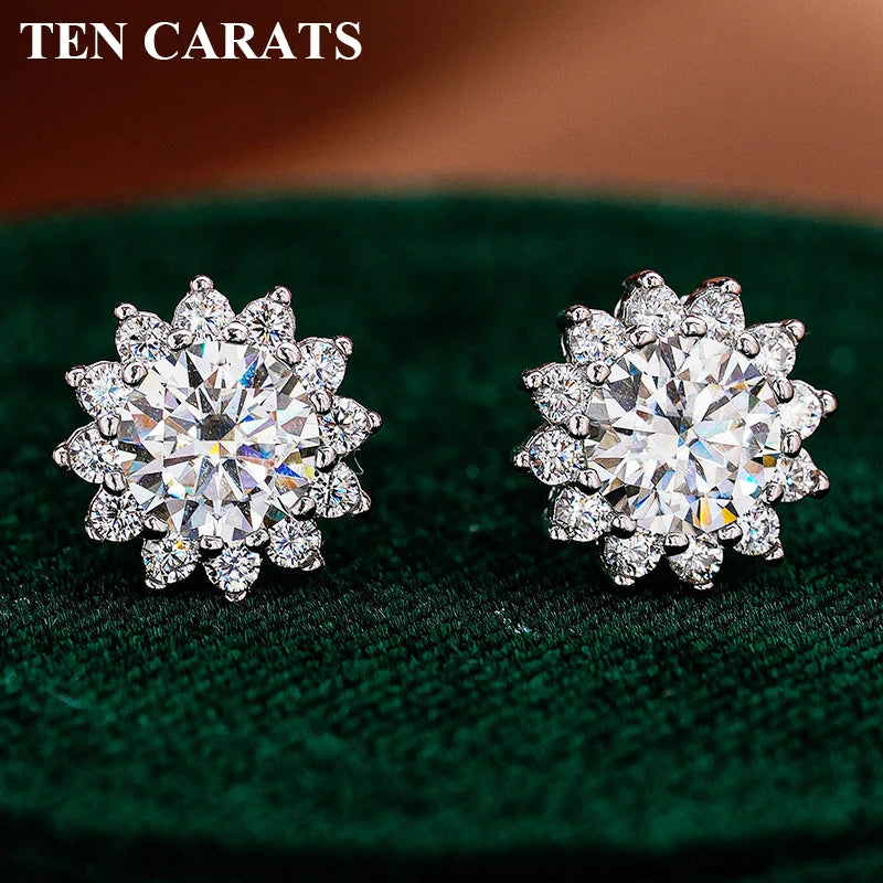 Hexagon Cut Moissanite Drop Earrings | Luxury Dangle Jewelry for Women