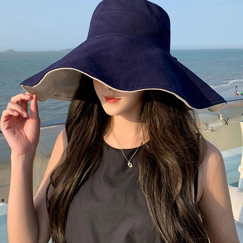 Wide Brim Anti-UV Foldable Fisherman Hat