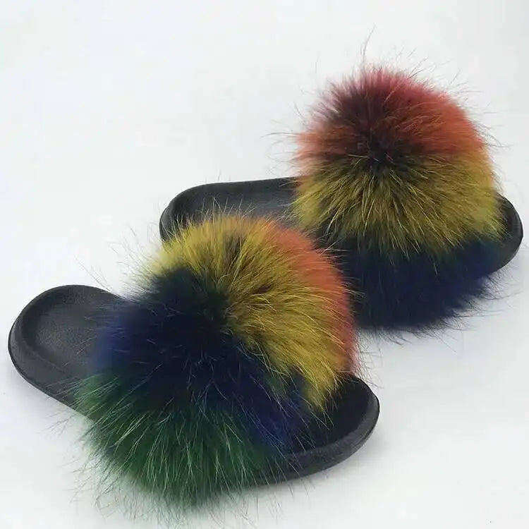 Fluffy Fur Slide Slippers