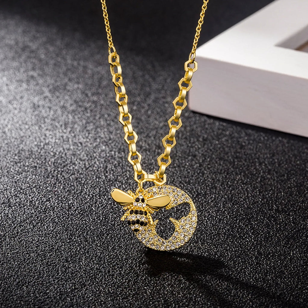 Insect Series Jewelry Set | Necklace, Earrings, Bracelet & Ring for Women