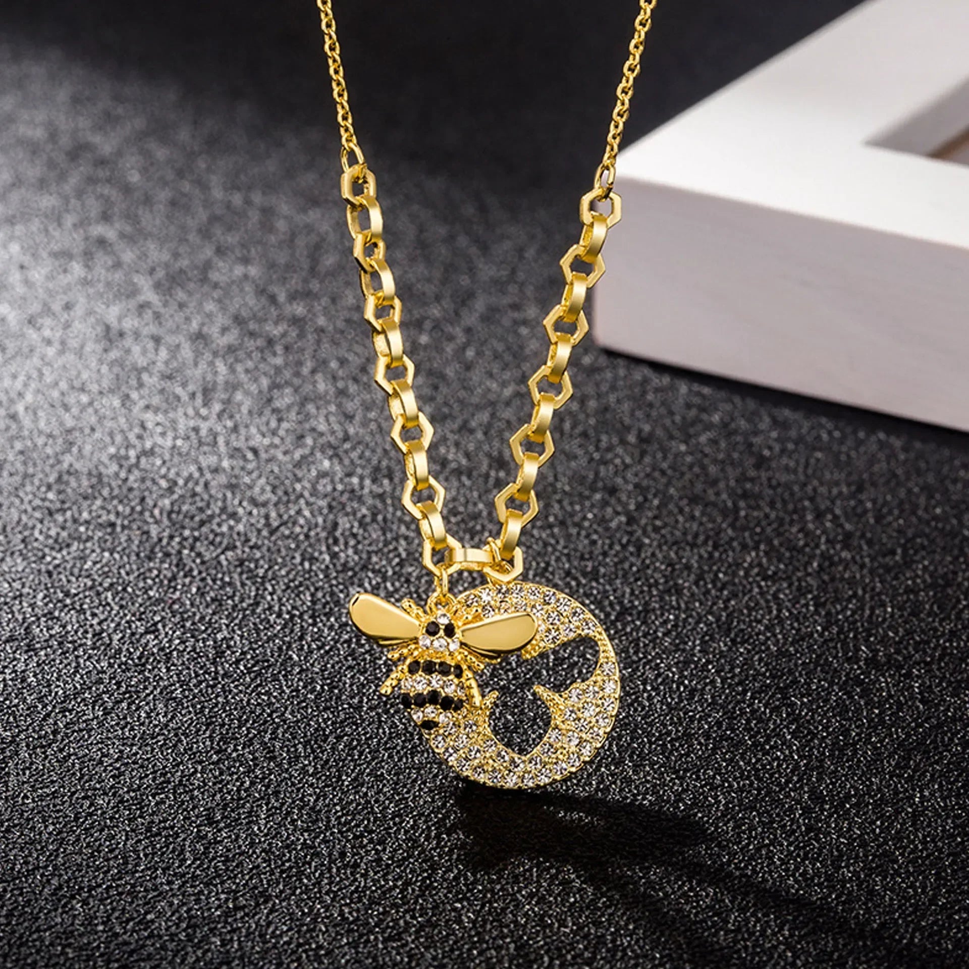 Insect Series Jewelry Set | Necklace, Earrings, Bracelet & Ring for Women