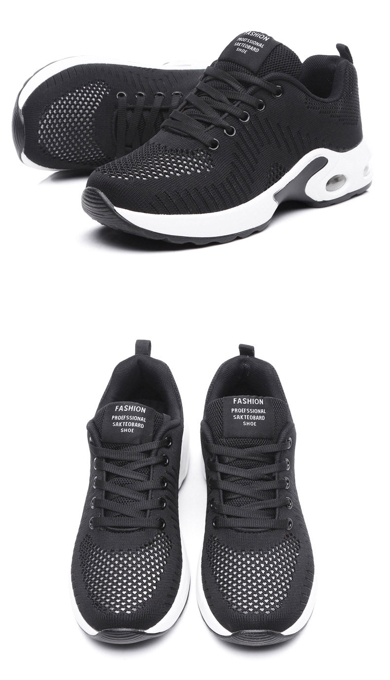 Women's Lightweight Knit Sneakers | Non-Slip Casual Lace-Up Shoes