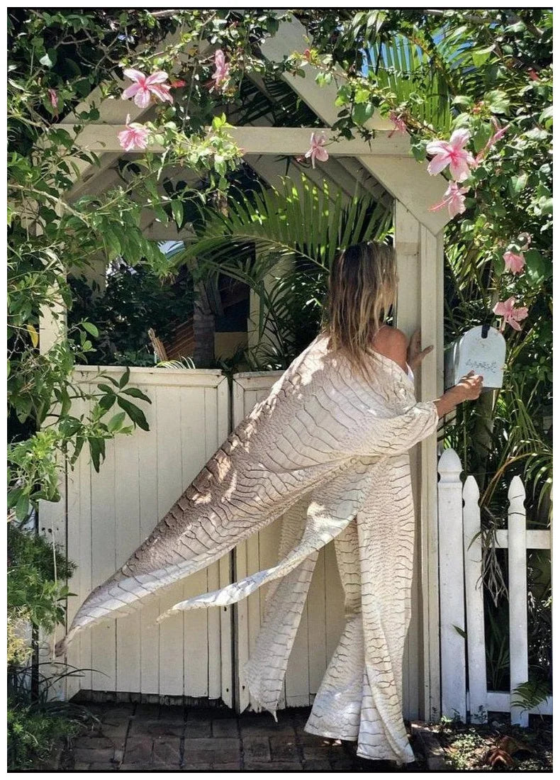 Tie Dye Open Front Beach Cover-Up Dress | Flowy Maxi Swimsuit Cover Up for Women