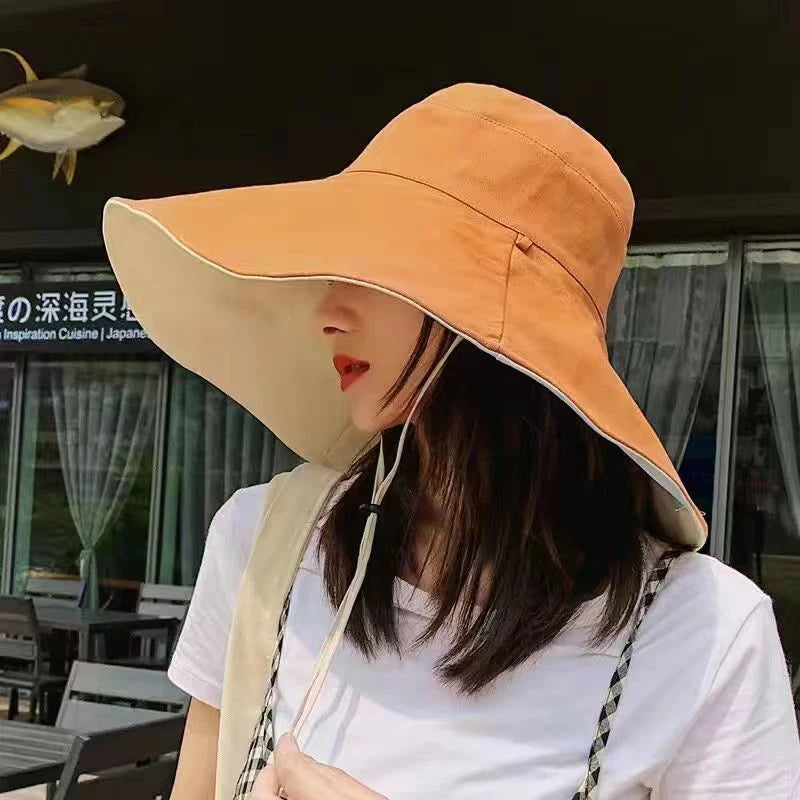 Wide Brim Anti-UV Foldable Fisherman Hat