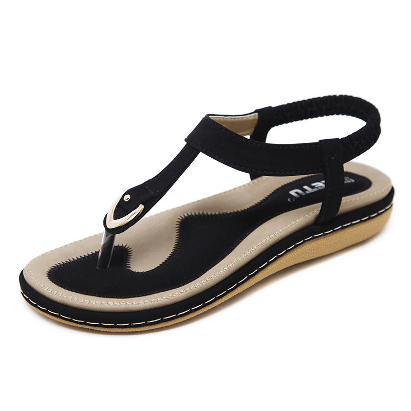Bohemian Flat Sandals | Casual Ethnic Flip Flop Sandals for Women