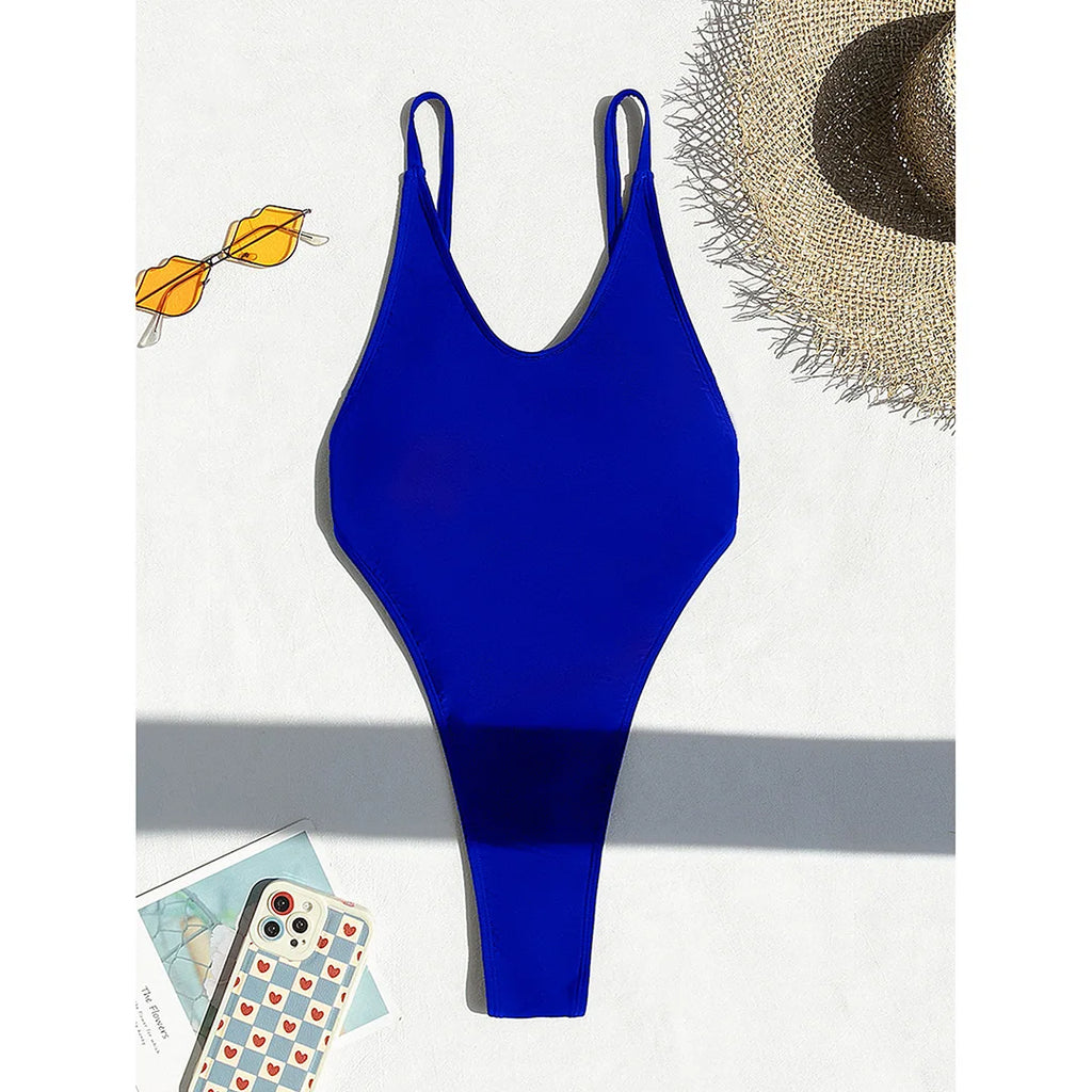 Triangle Top Monokini | Padded One-Piece Swimsuit for Women