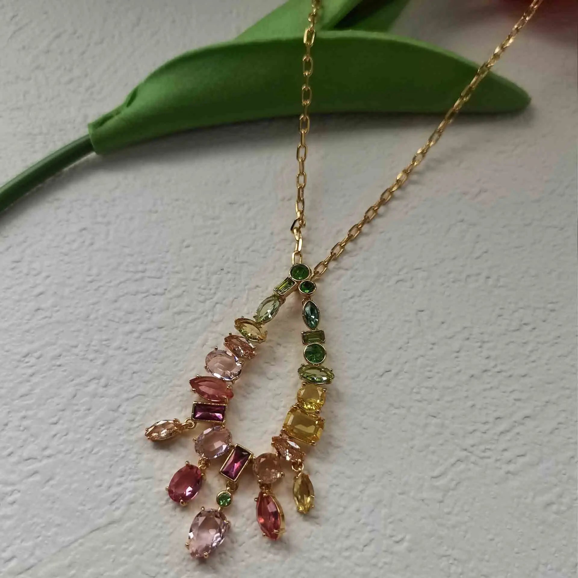 Geometric Jewelry Set | Clip-on Earrings, Necklace, Bracelet & Ring for Women